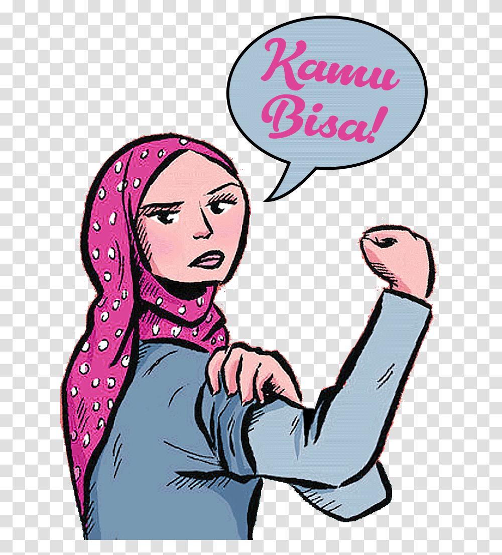 We Can Do It Muslim Woman, Person, Human, Book, Female Transparent Png