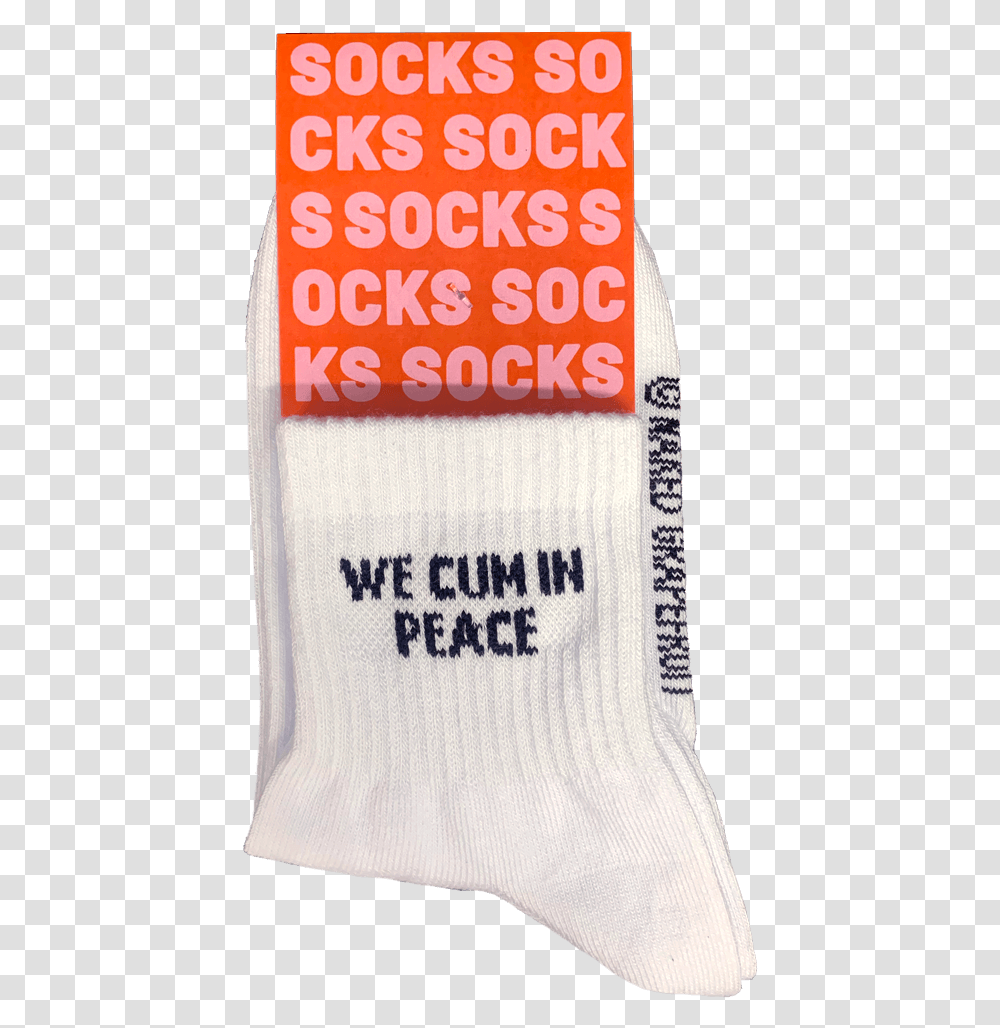 We Cum In Peace Socks Sock, Clothing, Rug, Text, Word Transparent Png