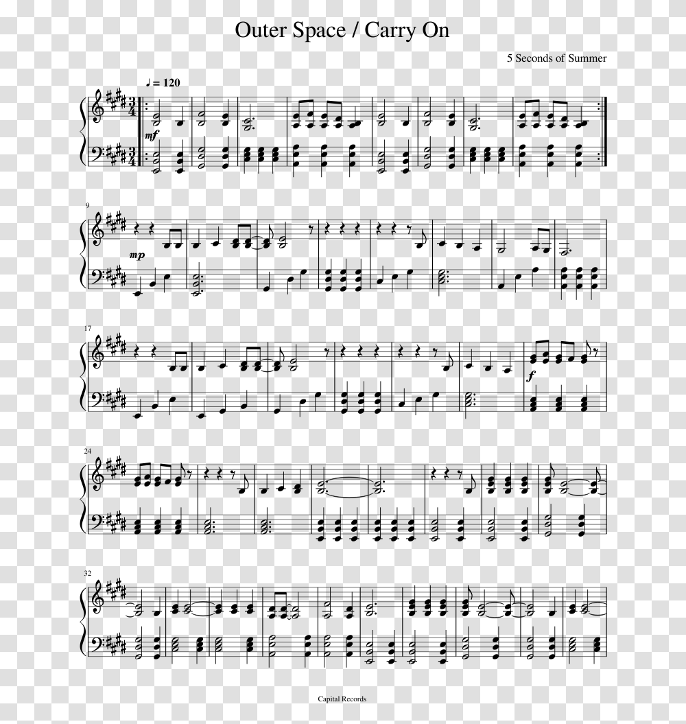 We Don't Talk Anymore Piano Notes, Gray, World Of Warcraft Transparent Png