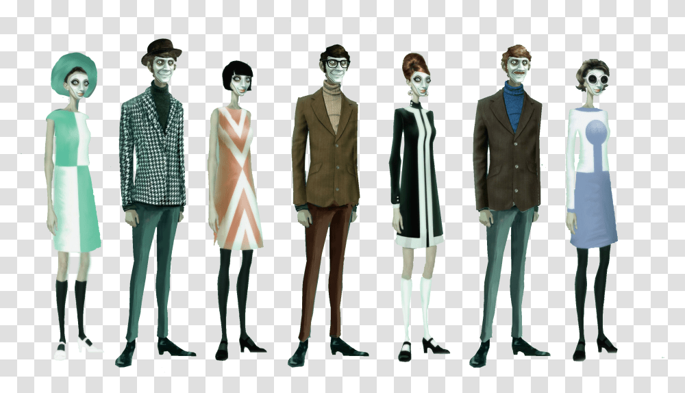 We Happy Few People Image Logo, Clothing, Person, Suit, Overcoat Transparent Png