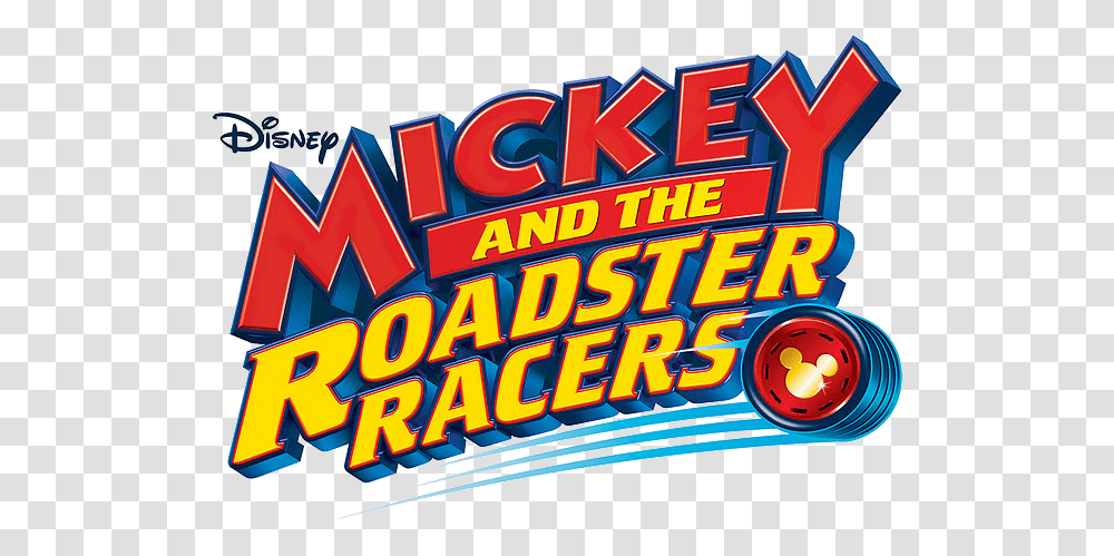 We Love Mickey And The Roadster Racers Logo, Text, Lighting, Outdoors, Crowd Transparent Png