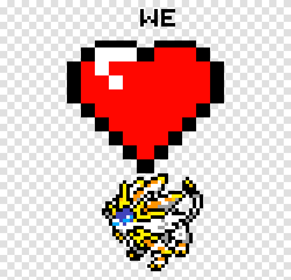 We Love Solgaleo Pixel Art Minecraft Potions, Logo, Trademark, Pac Man Transparent Png