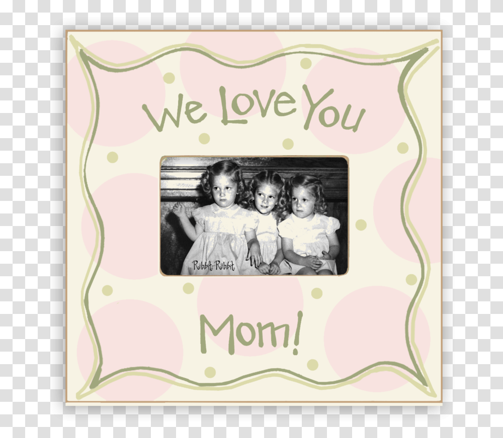 We Love You Mom Picture Frame, Person, Envelope, Mail Transparent Png