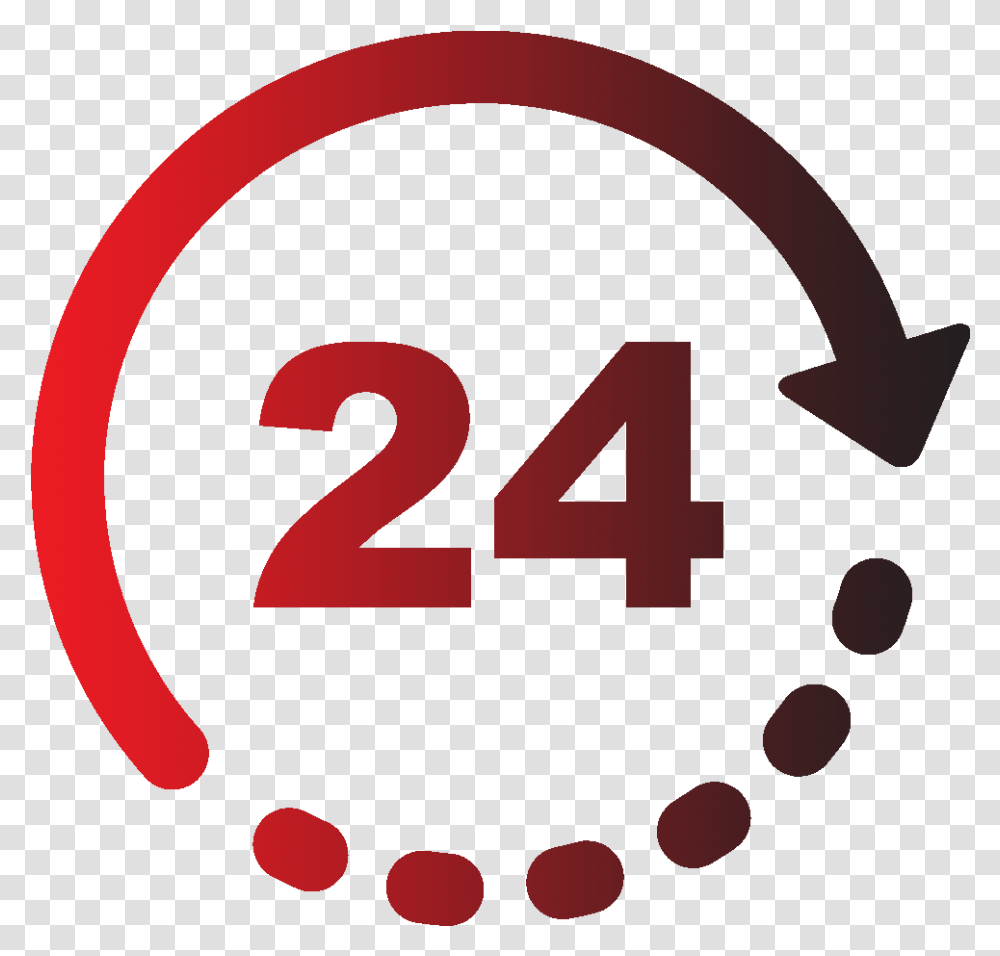 We Offer 24hrs Emergency Services Circle, Number Transparent Png