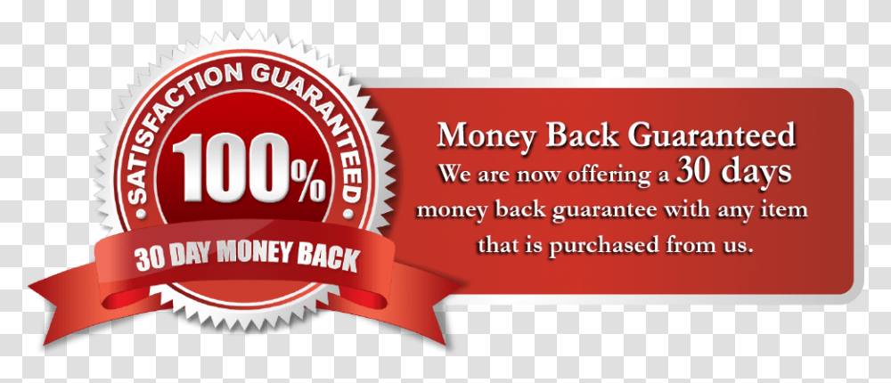 We Offer A 30 Days Money Back Guarantee 100 Satisfaction Guarantee, Label, Text, Paper, Poster Transparent Png