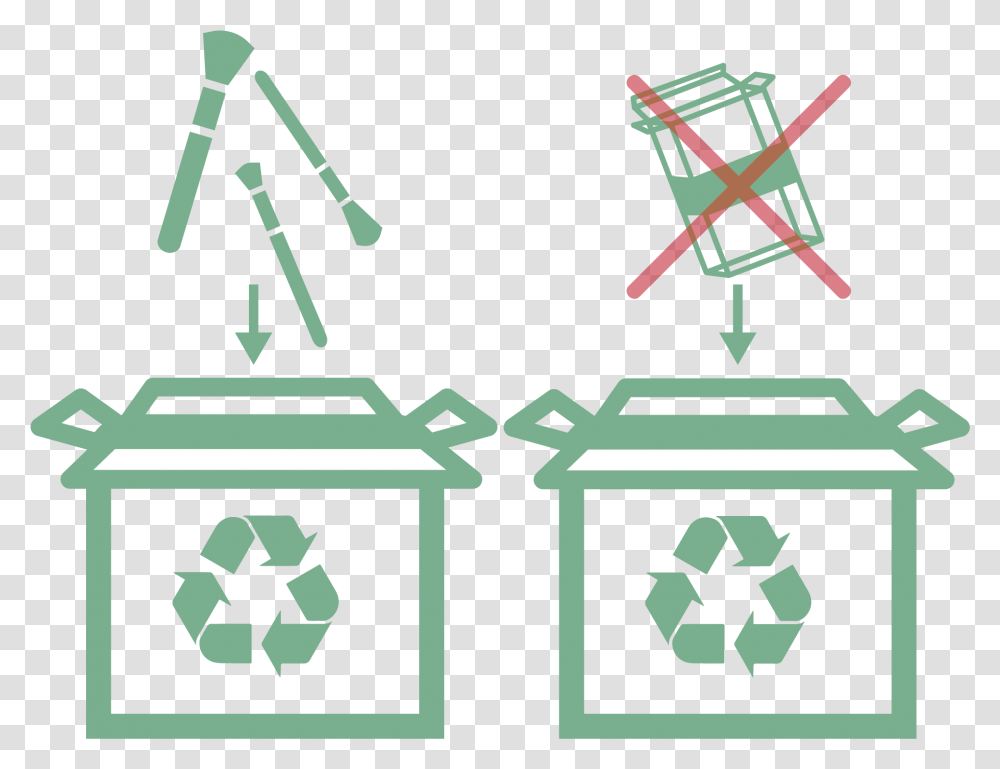 We Only Recycle Makeup Brushes Cardboard And Paper Recycling Signs In Red, Recycling Symbol, Airplane, Aircraft, Vehicle Transparent Png