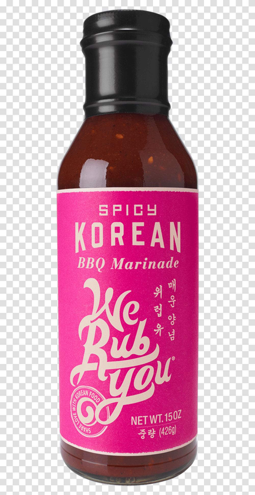 We Rub You Spicy Korean Bbq Sauce, Beer, Alcohol, Beverage, Drink Transparent Png