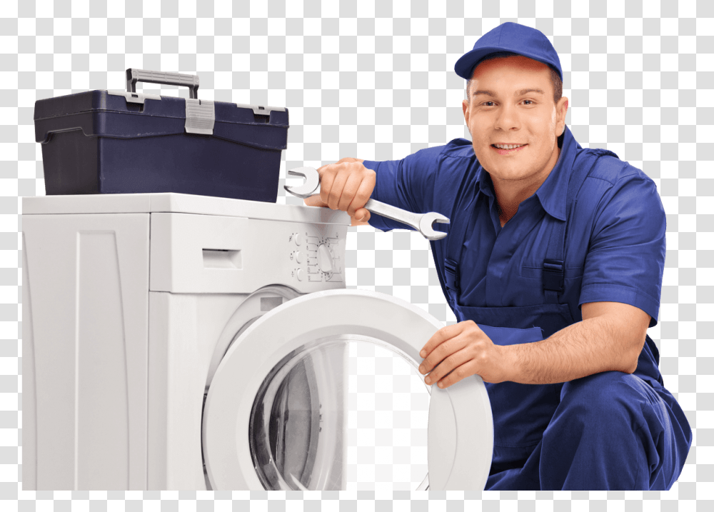 We Service What We Sell Clothes Dryer, Person, Human, Appliance, Laundry Transparent Png