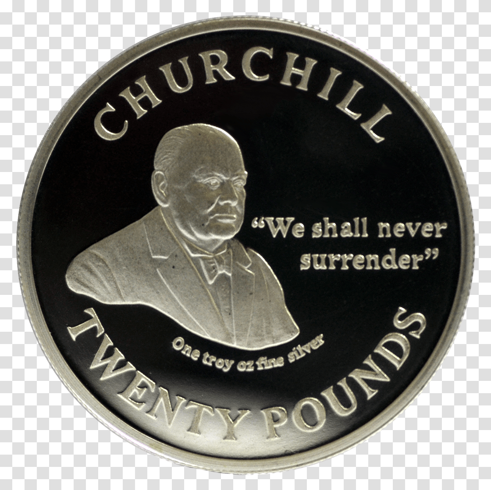 We Shall Never Surrender Coin, Nickel, Money, Person, Human Transparent Png