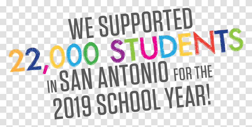 We Supported Students In San Antonio For The Graphic Design, Word, Alphabet, Face Transparent Png