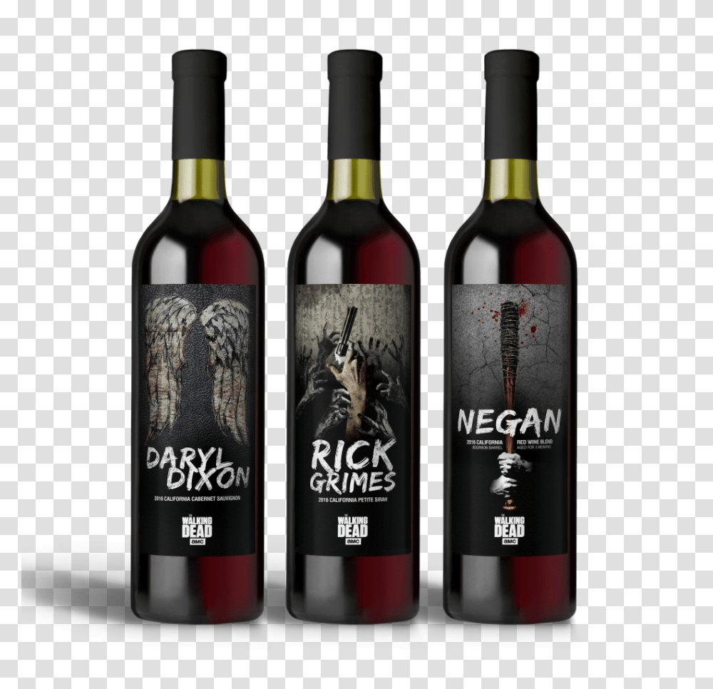 We Tasted The Official Walking Dead Wine And The Results Were, Alcohol, Beverage, Drink, Bottle Transparent Png