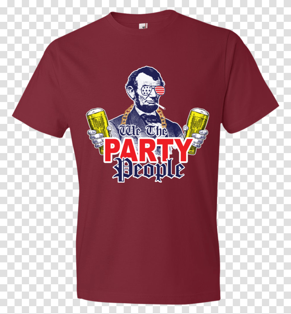 We The Party People 980 Anvil Lightweight T Shirt 45 Oz, Clothing, Apparel, Helmet, T-Shirt Transparent Png