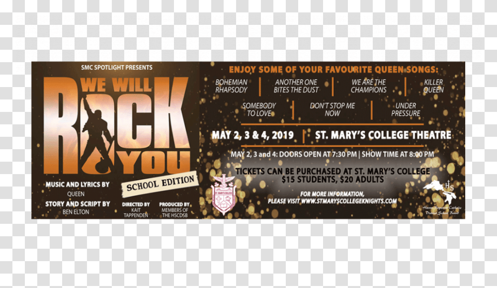 We Will Rock You Musical, Advertisement, Poster, Flyer, Paper Transparent Png