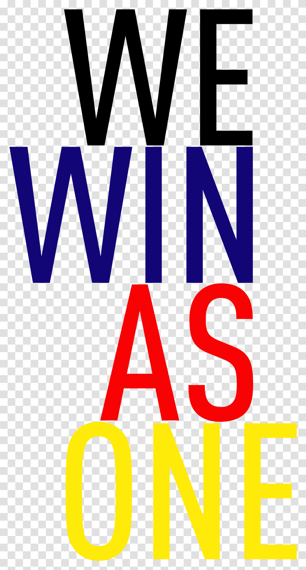 We Win As One 2019 Sea Games Motto Graphic Design, Alphabet, Word, Number Transparent Png