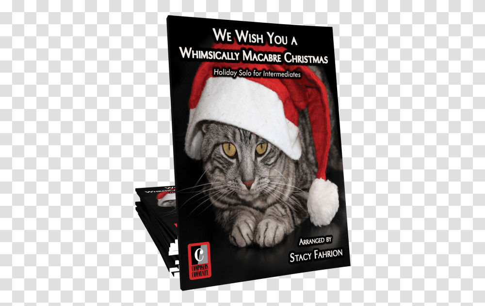 We Wish You A Whimsically Macabre Christmas Music, Apparel, Cat, Pet Transparent Png