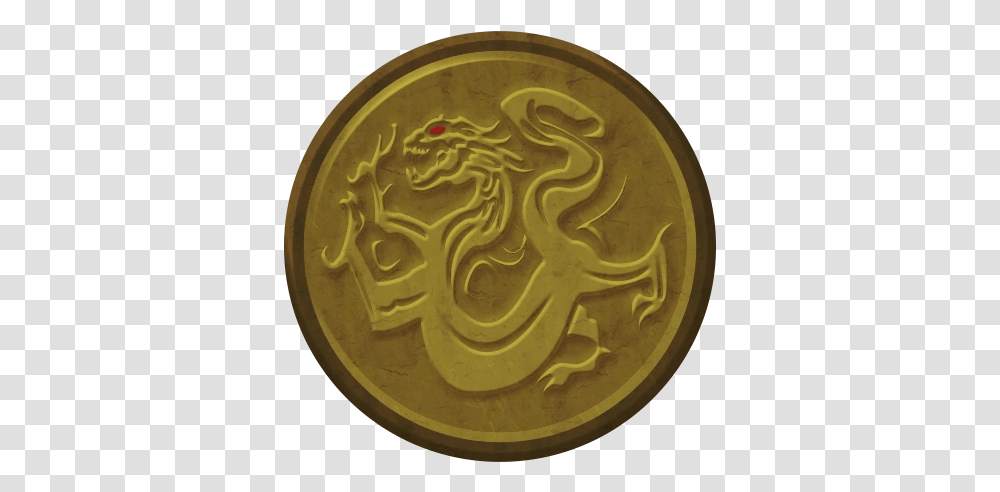 Weapon Icon House Creative Fire Emblem Universe Mortal Kombat Rebirth Dragon, Gold, Coin, Money, Bronze Transparent Png