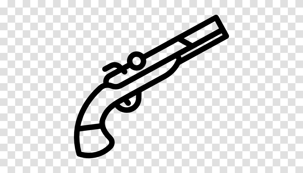Weapon Pistol Musket Antique Gun Weapons Icon, Gray, World Of Warcraft Transparent Png