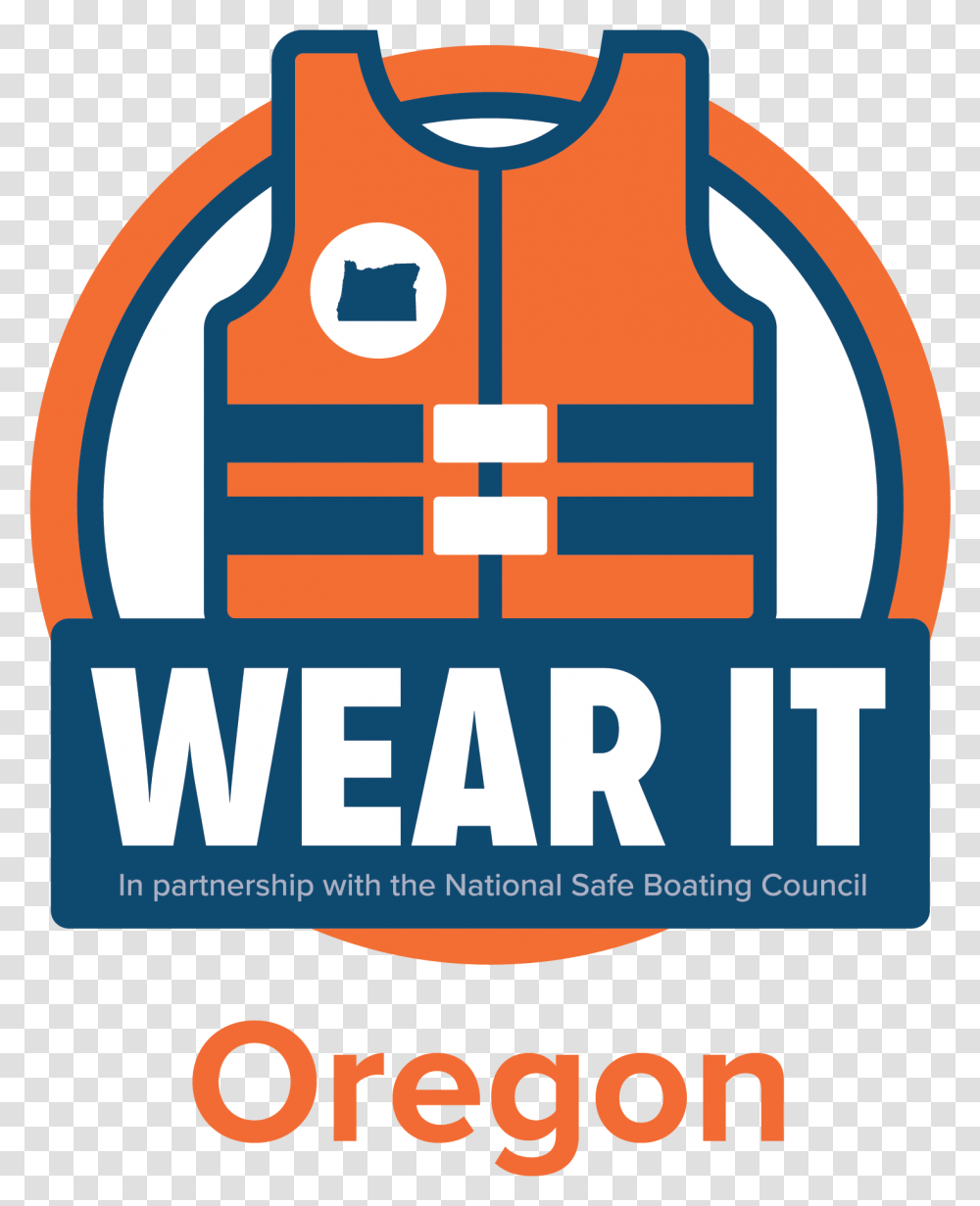 Wear It Oregon Logo National Safe Boating Week 2019, Poster, Advertisement, Label Transparent Png