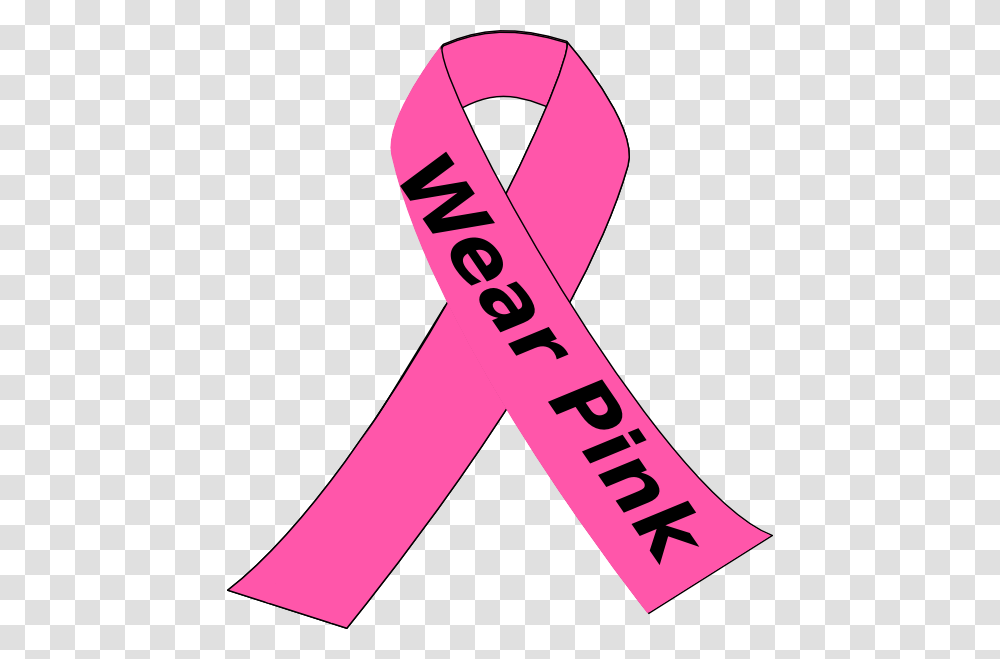 Wear Pink Breast Cancer Ribbon, Sash, Word Transparent Png