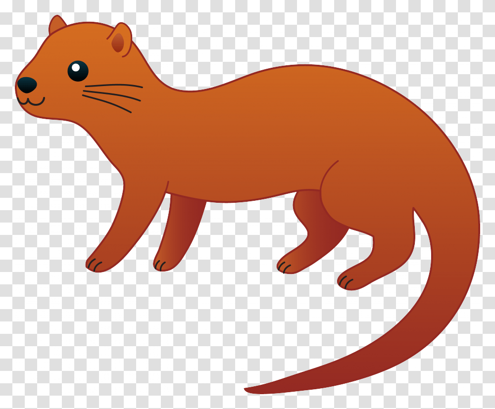 Weasel Clipart, Animal, Mammal, Wildlife, Label Transparent Png