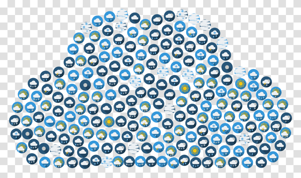 Weather Cloud Icons Clip Arts Wettersymbole, Rug, Plant, Turquoise Transparent Png