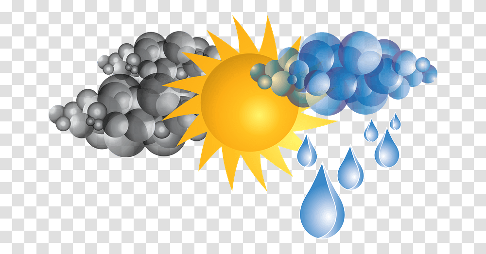 Weather Dark Clouds Sun Rainy Clouds Clipart Free Weather Clipart, Outdoors, Graphics, Nature, Sky Transparent Png