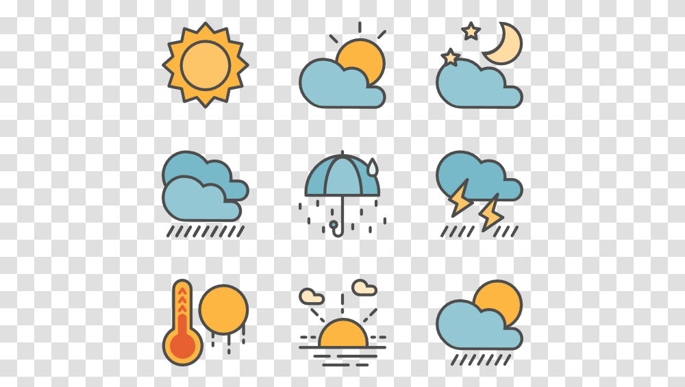 Weather Forecast Icon Packs Weather, Building, Number Transparent Png