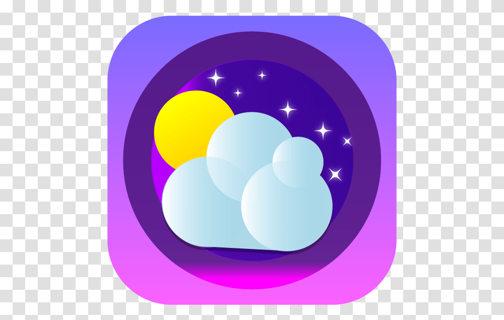 Weather Icon Dribbble Graphic Icon Logo App Logo Icon Circle, Balloon, Purple Transparent Png