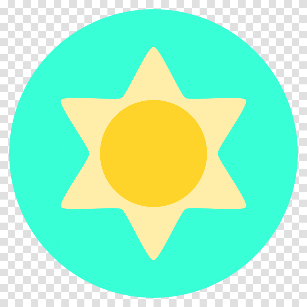 Weather Icon Forecast Symbol Sign Nature Design Circle, Star Symbol, Logo, Trademark, Sun Transparent Png
