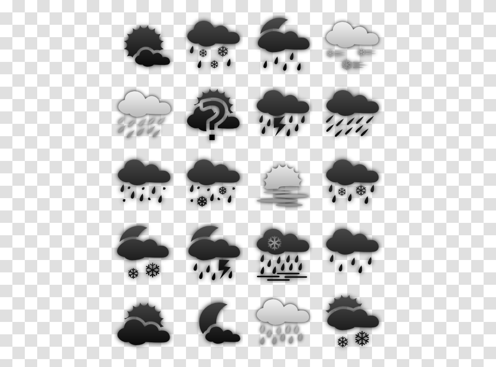 Weather Icon Weather Icons, Invertebrate, Animal, Silhouette, Sea Life Transparent Png