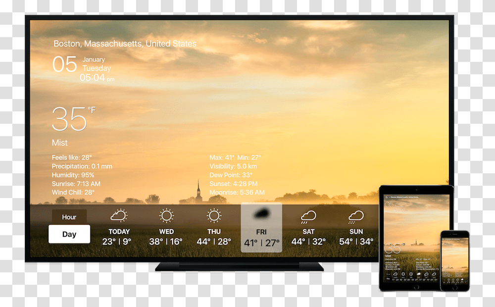 Weather Live Apple Tv, Electronics, Monitor, Screen, Display Transparent Png