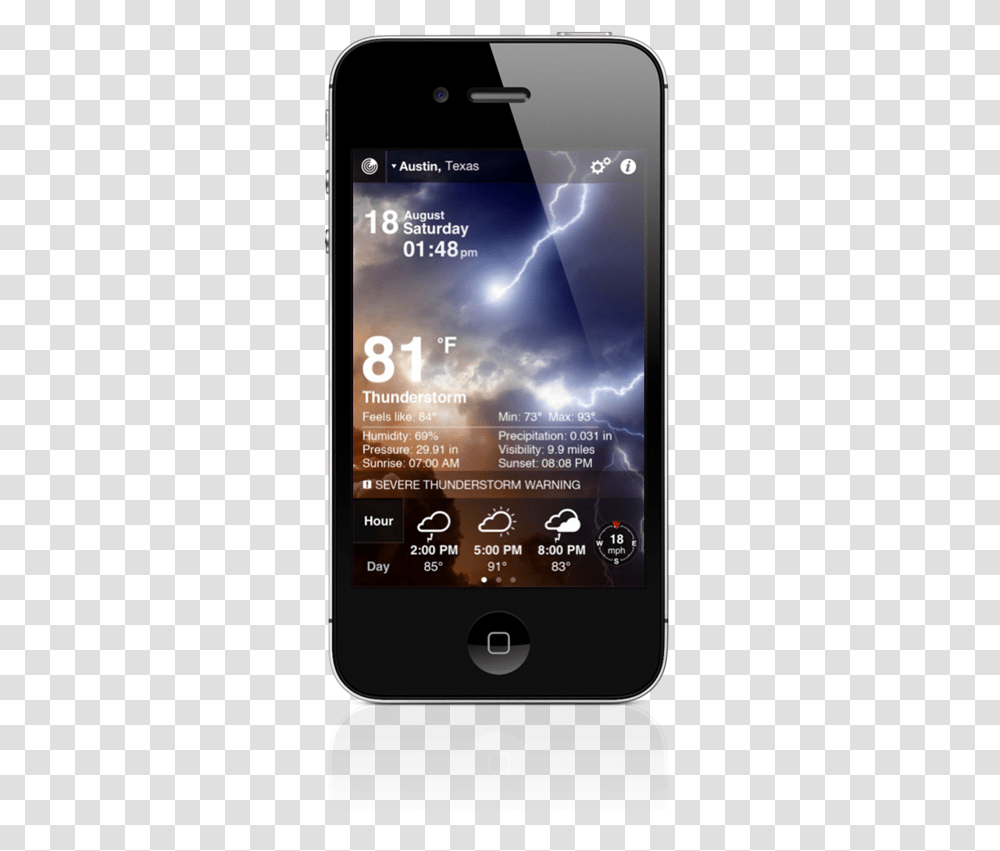 Weather Live For Ios Is All You Could Want From A Iphone 4, Mobile Phone, Electronics, Cell Phone, Text Transparent Png