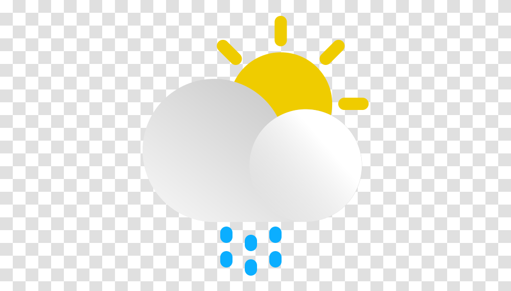 Weather Rain Cloud Sun Rainy Sunny Free Icon Of The Sun And Cloud And Rain Icon, Balloon, Light, Flare, Graphics Transparent Png