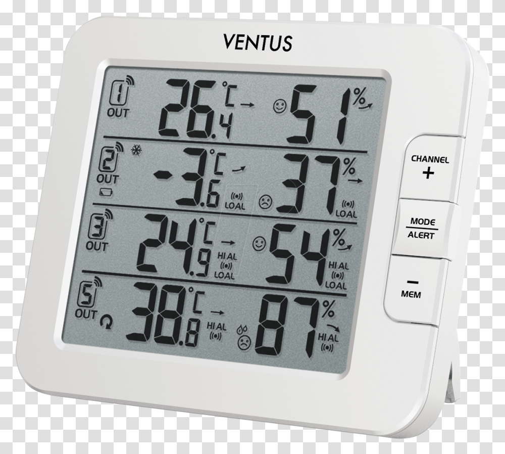 Weather Station Indicator, Clock, Digital Clock, Digital Watch, Alarm Clock Transparent Png