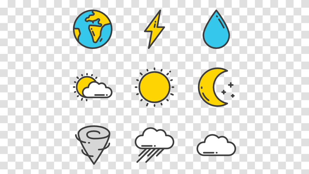 Weather Symbols Cartoon, Number, Recycling Symbol, Star Symbol Transparent Png