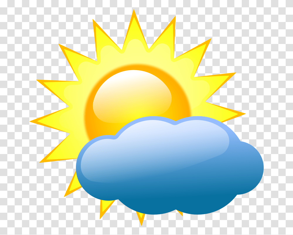 Weather Symbols Clip Art Weather Symbols Partly Cloudy, Nature, Outdoors, Sky, Sun Transparent Png