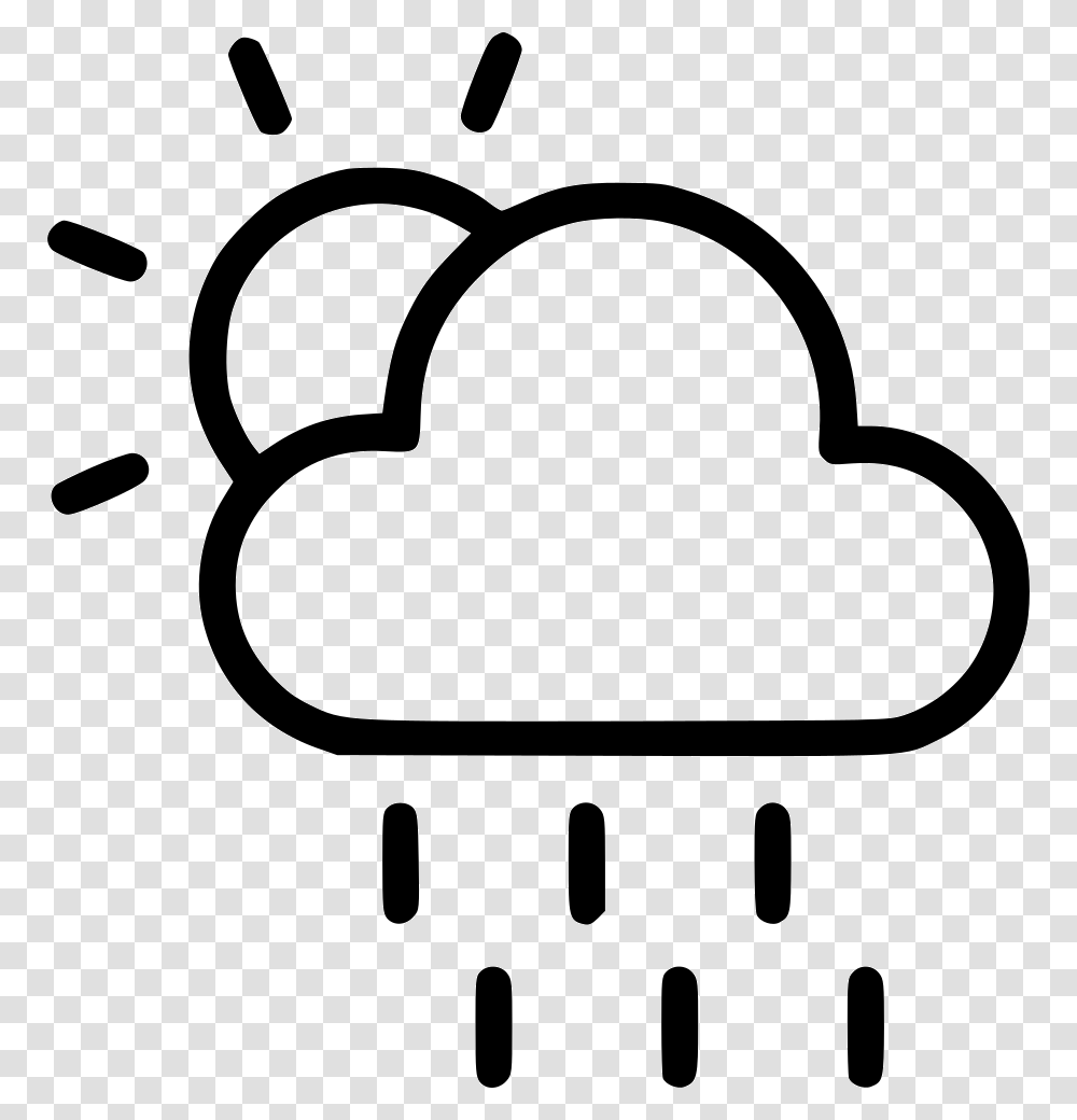 Weather Thunder Cloud Partlysun Cloudy Rain Clip Art, Stencil, Sunglasses, Accessories, Accessory Transparent Png