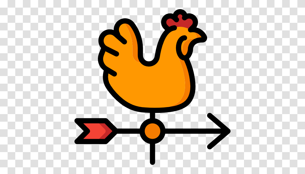 Weather Vane, Poultry, Fowl, Bird, Animal Transparent Png