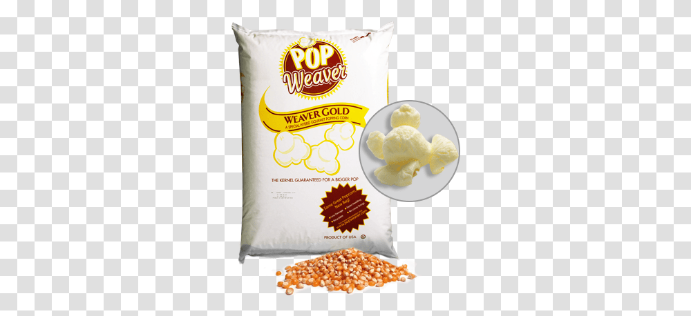 Weaver Popcorn Bulk Pop Weaver Gold Popcorn, Food, Cream, Dessert, Creme Transparent Png