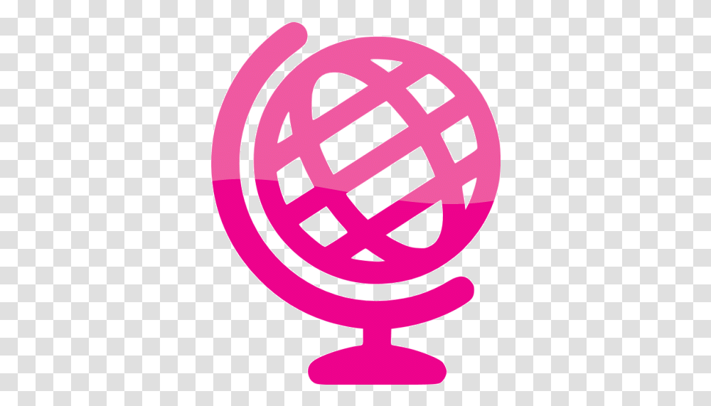 Web 2 Deep Pink Globe 3 Icon Icon Globe Blue, Logo, Symbol, Trademark, Soccer Ball Transparent Png