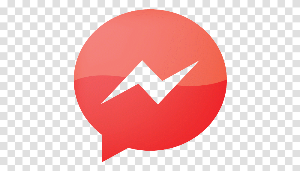 Web 2 Red Messenger Icon Messenger Icon Red, Symbol, Heart Transparent Png