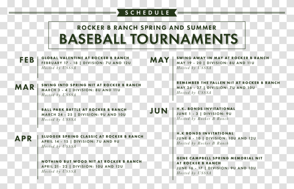 Web Baseball Tournament Schedule, Poster, Advertisement, Flyer, Paper Transparent Png