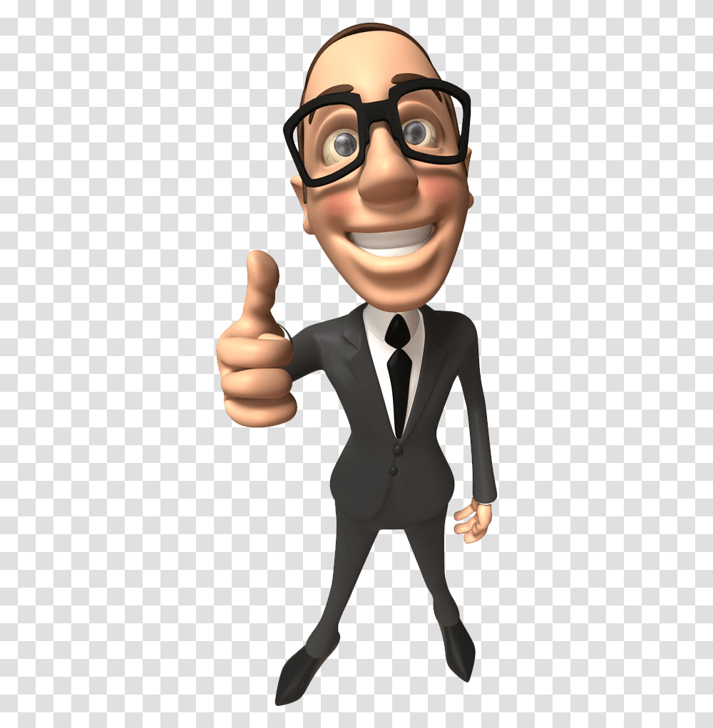 Web Business Businessperson Design Cartoon Man Clipart Cartoon Businessman Man, Thumbs Up, Finger, Sunglasses, Accessories Transparent Png