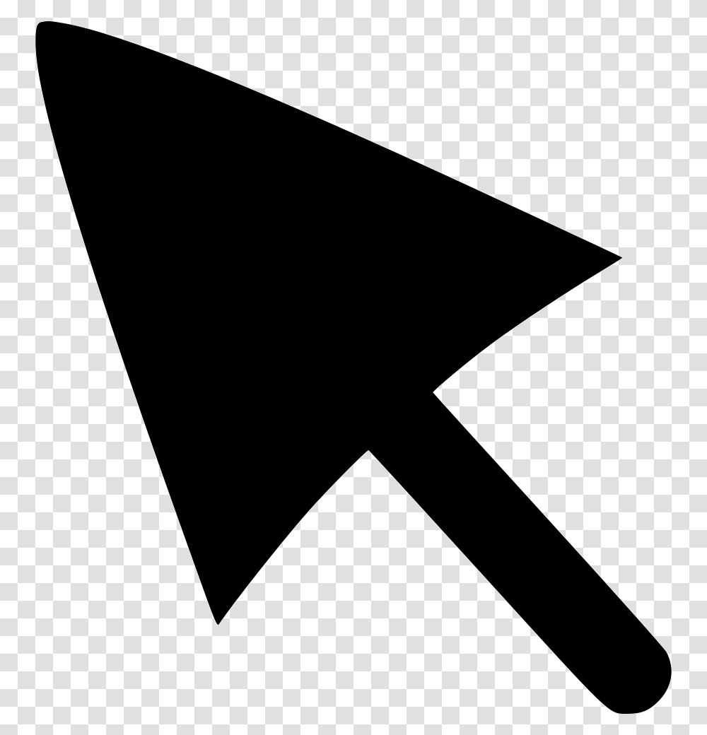 Web Cursor Pointer Icon Free Download, Arrow, Stencil, Triangle Transparent Png