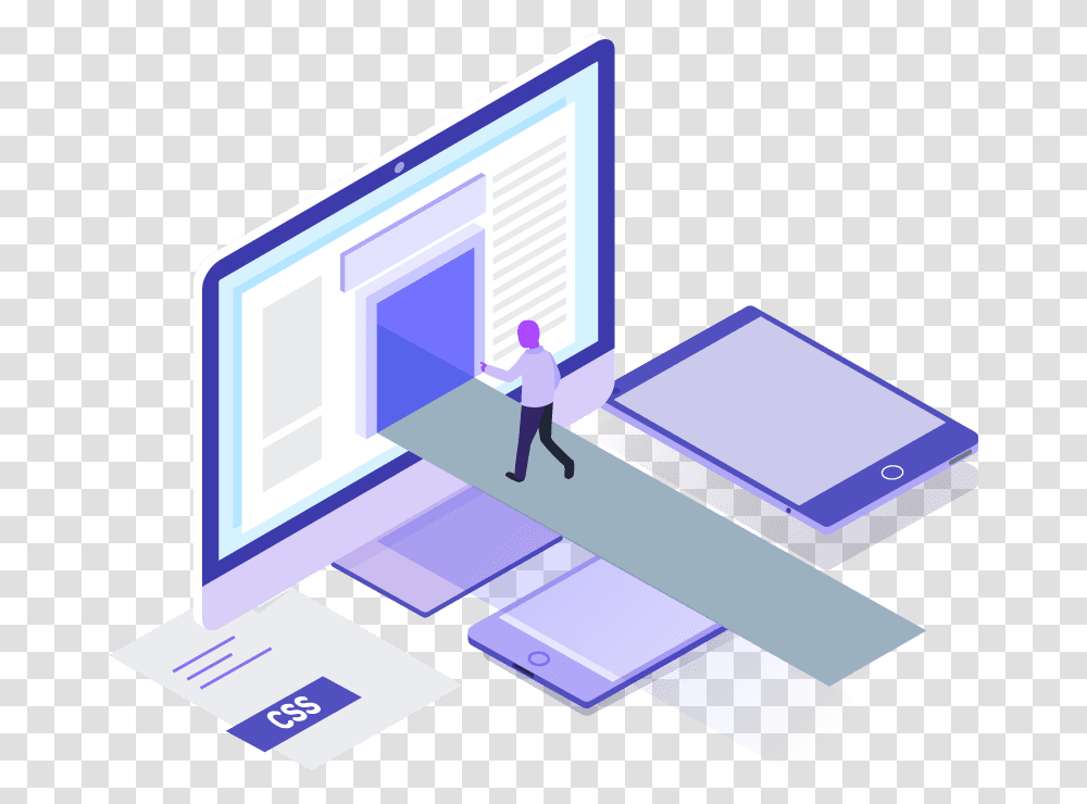 Web Design Isometric, Person, Human, Paper Transparent Png