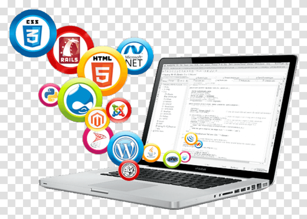 Web Designing Web Application Management System, Pc, Computer, Electronics, Laptop Transparent Png