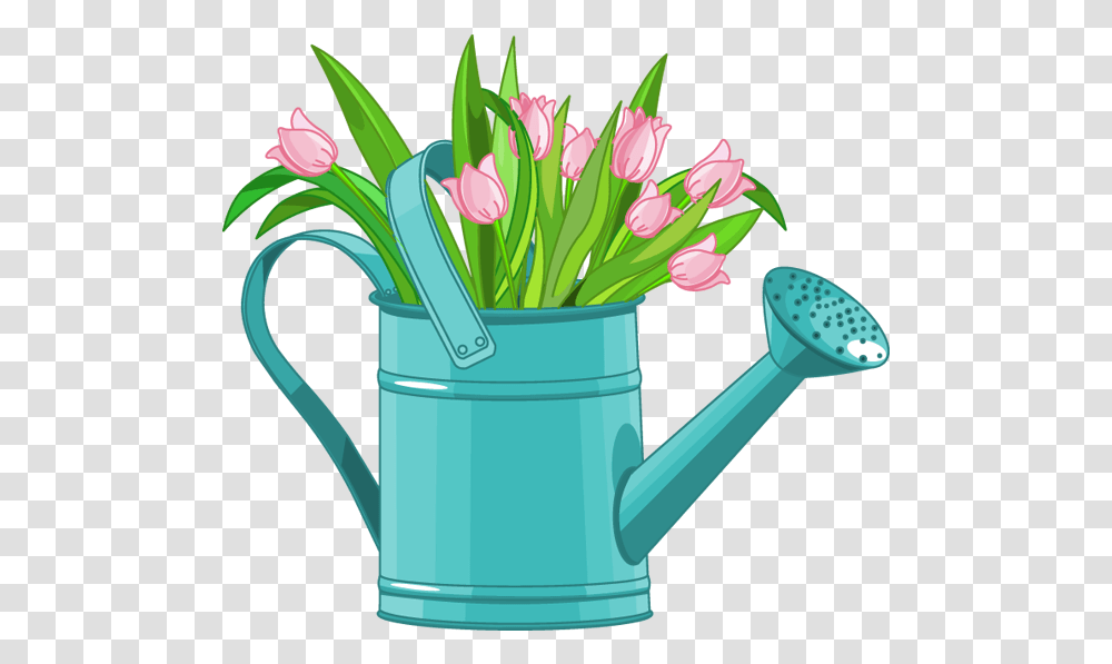 Web Development Clip Art Flower Clipart Garden Watering Can With Flowers Clipart, Tin, Sink Faucet, Plant, Blossom Transparent Png