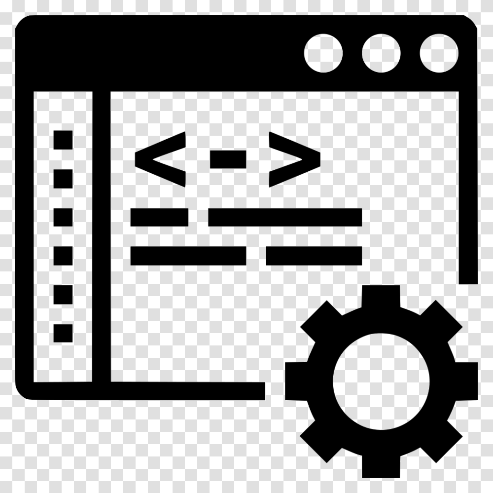 Web Development Web Development Icon Free, Number, Stencil Transparent Png