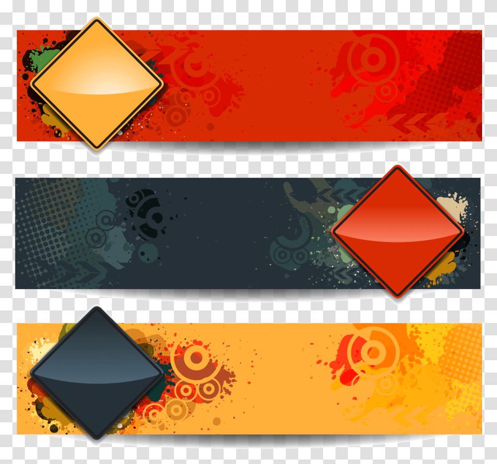 Web Diamond Vector Banner Ribbon Image High Quality Vector Graphics, Floral Design, Pattern Transparent Png