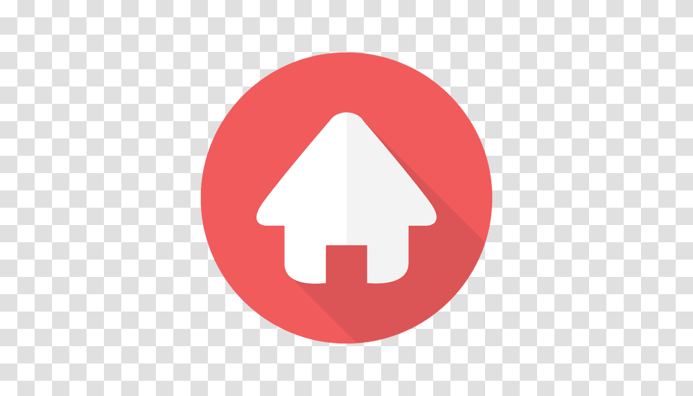 Web Home Flat Sign, Logo, Trademark, Triangle Transparent Png